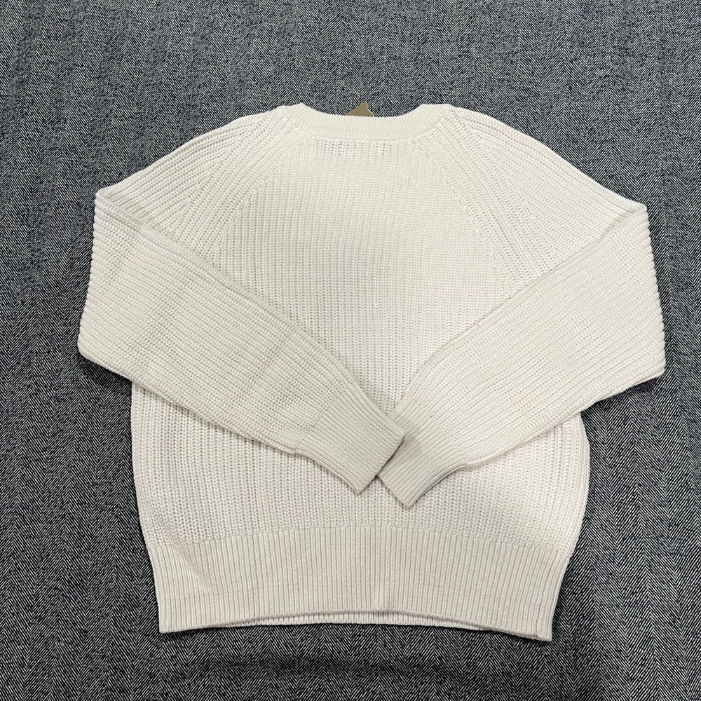 j.crew women’s cotton fisherman sweater | size xs - Picture 3 of 5